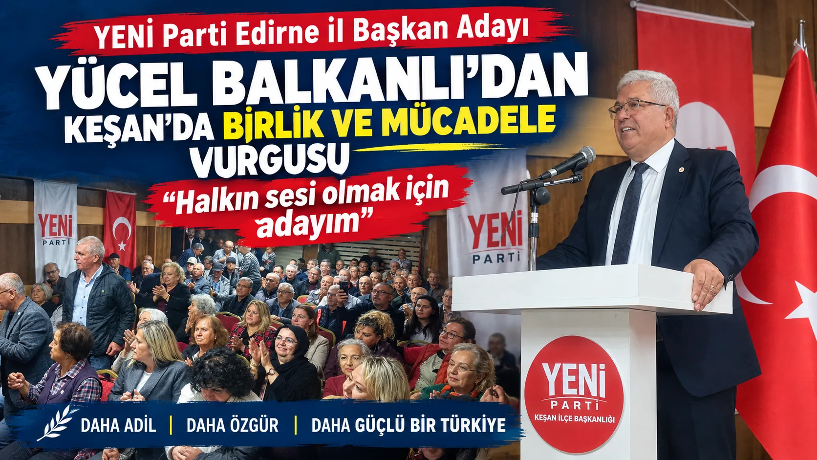 Balkanlı "Halkın sesi olmak için adayım"