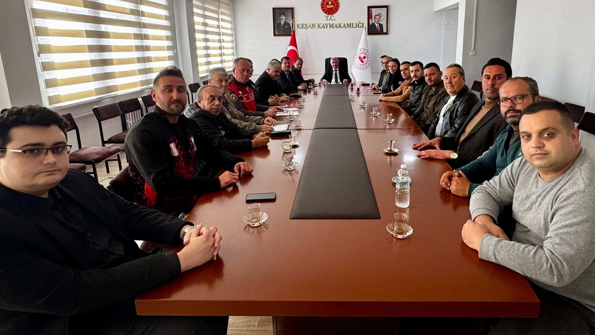Kaymakam Aziz Mercan Başkanlığında İlçe Spor Güvenlik Kurulu toplandı