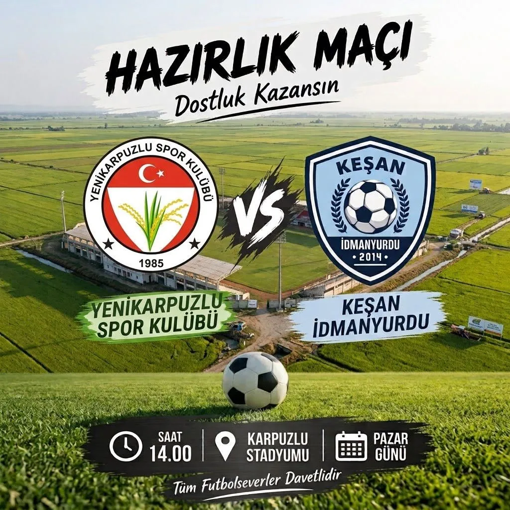 Keşan İdmanyurdu Yenikarpuzluspor ile oynayacak