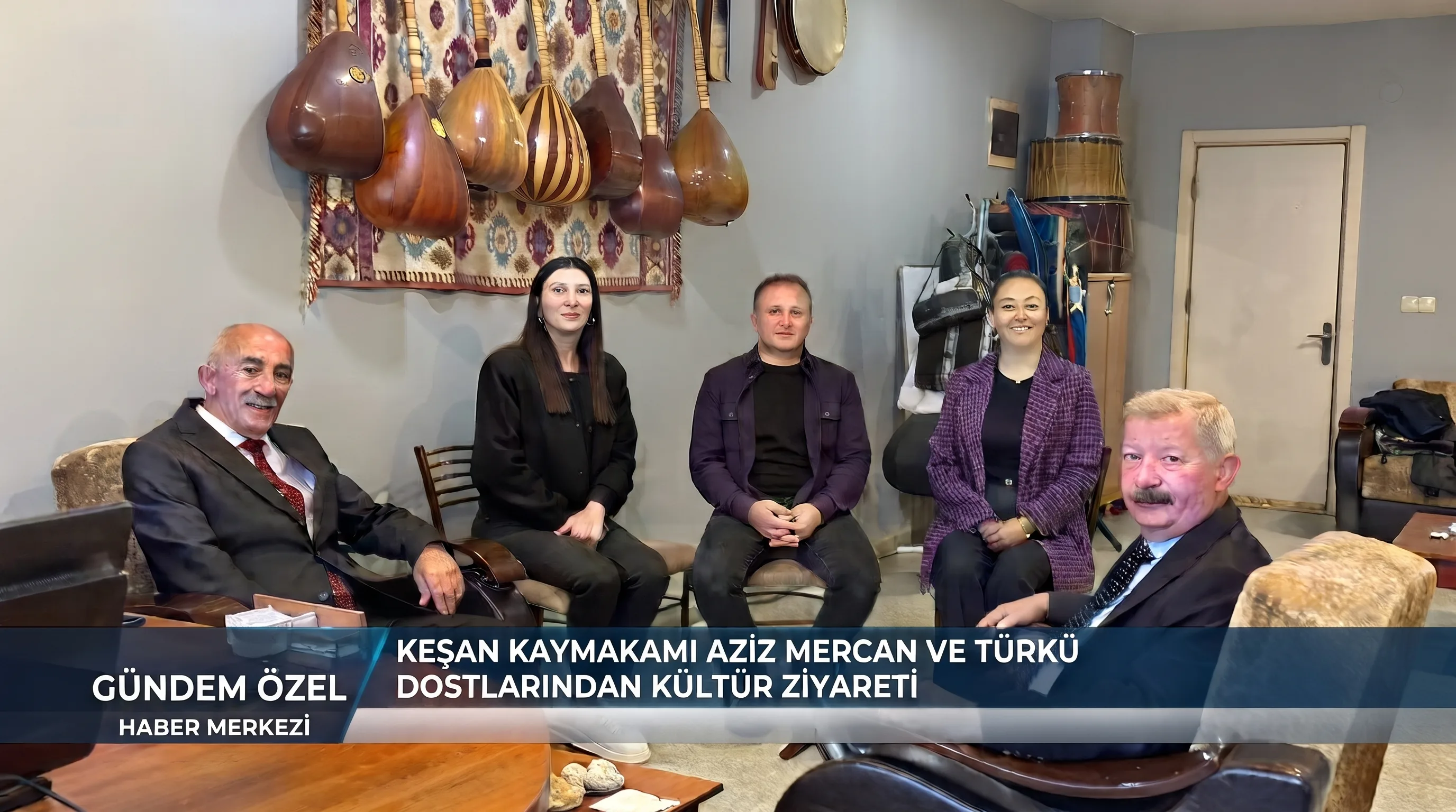 Keşan Kaymakamı Aziz Mercan'dan Türkü Dostları Derneği'ne anlamlı ziyaret