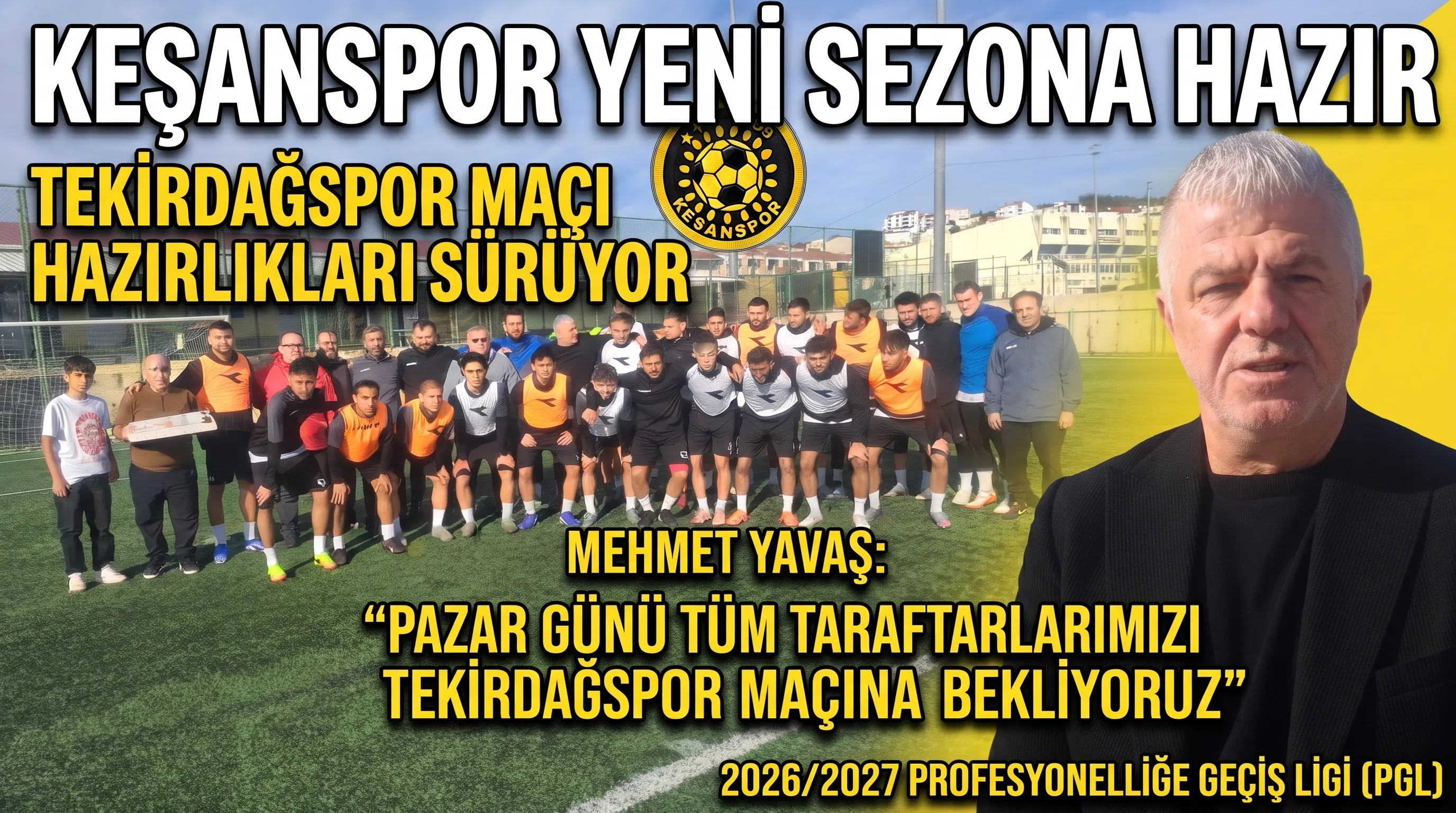 Mehmet Yavaş, “Pazar günü tüm taraftarlarımızı Tekirdağspor maçına bekliyoruz”