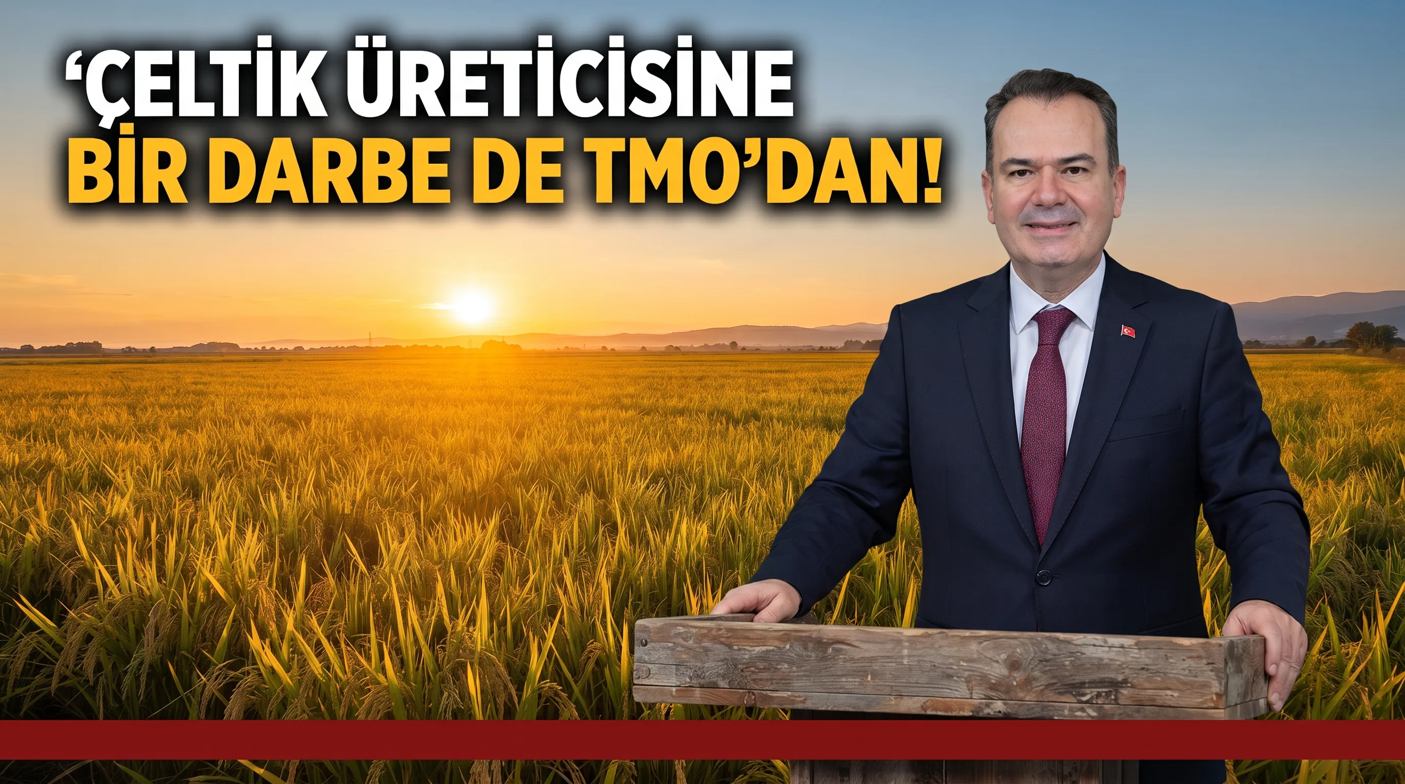 Şadan Şimşek “Çeltik üreticisine bir darbe de TMO’dan!”